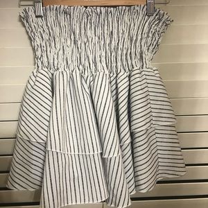 Princess Polly: navy and white flowy skirt